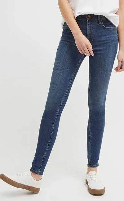 skinny blue jeans