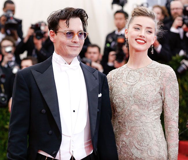 Johnny Depp and Amber Heard celebrate wedding in Johnny's private