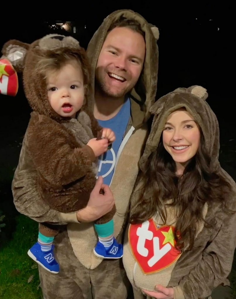 Photo shared by Kathie Lee Gifford's daughter-in-law Erika Gifford on Instagram with her husband Cody Gifford and their son Frankie dressed as bears for Halloween 2023.