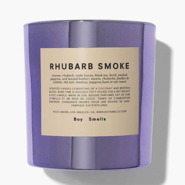 boy smells rhubarb smoke