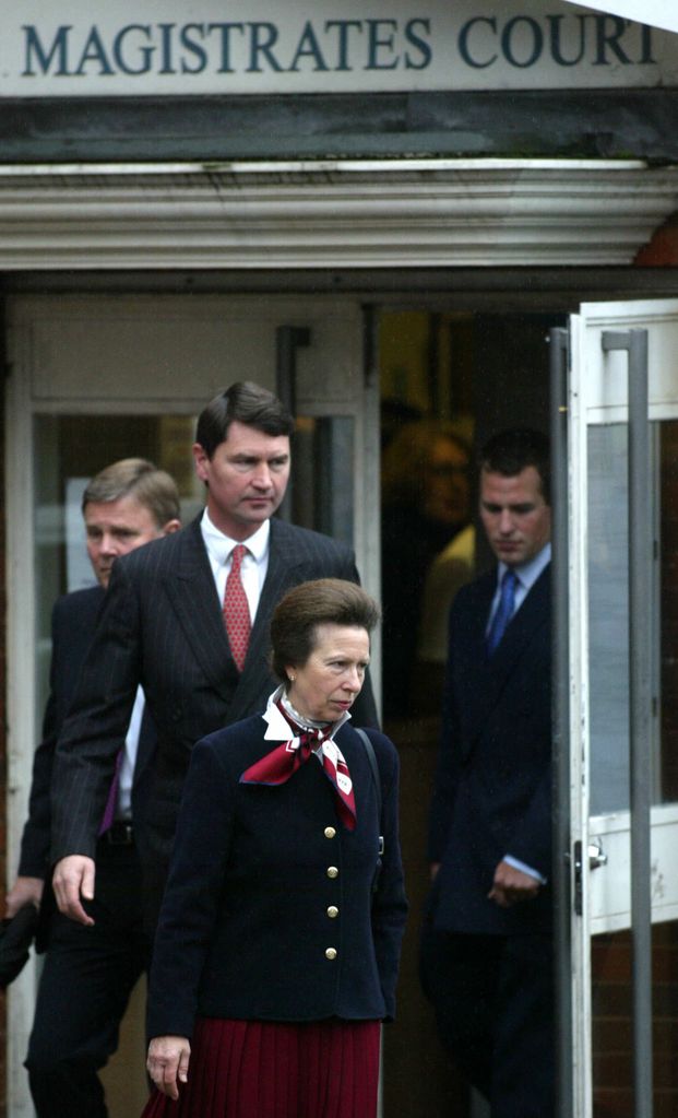 Princess Anne at magistrates court in 2002