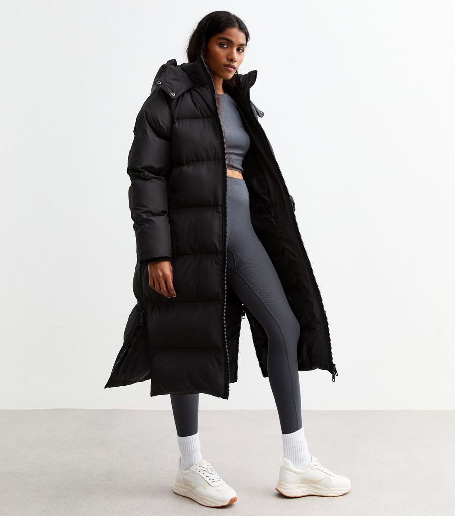 New Look Hooded Longline Puffer Coat