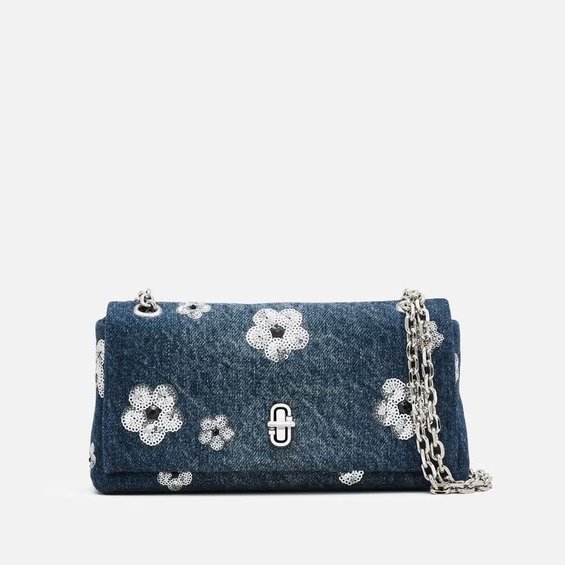 The Sequin Daisy Dual Denim Wallet