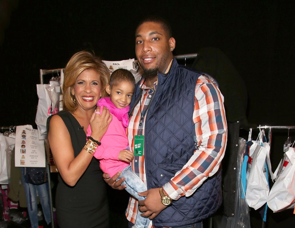 Hoda Kotb, Leah Still and Devon Still backstage at Nike/Levi's Kids Rock! during Mercedes-Benz Fashion Week Fall 2015 at The Salon at Lincoln Center on February 12, 2015 in New York City