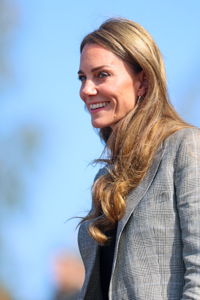Princess Kate's lighter locks looked gorgeous on Thursday