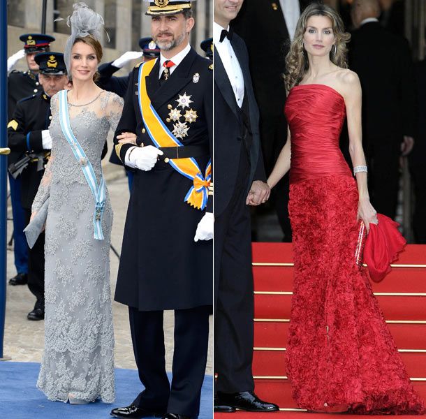 Princess Letizia often turns to the designer for special occasions