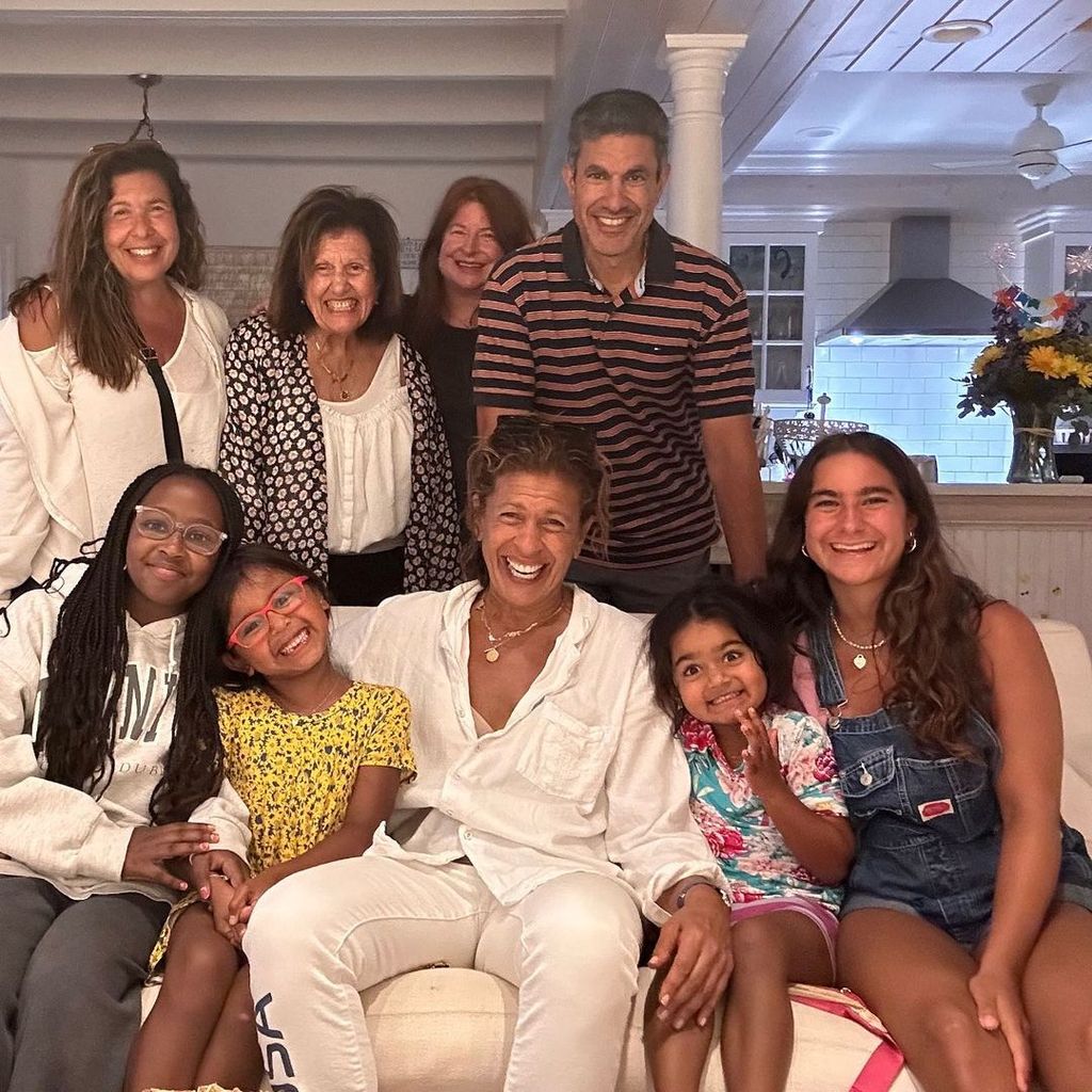 Hoda Kotb surrounded by family ahead of her 59th birthday in a photo shared on Instagram
