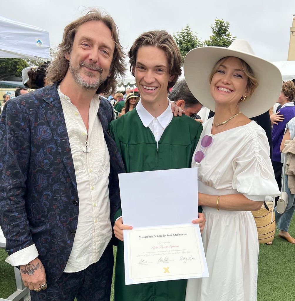 Kate Hudson and Chris Robinson at son Ryder's graduation