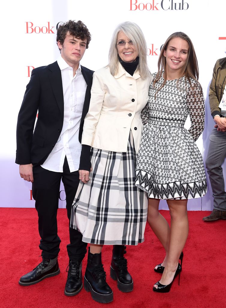 Dianne Keaton and her children