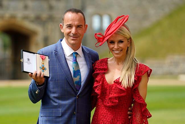 Martin Lewis after receiving his medal at the Palace