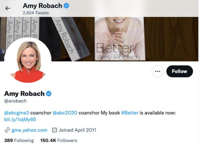 gma amy robach social media account revealed