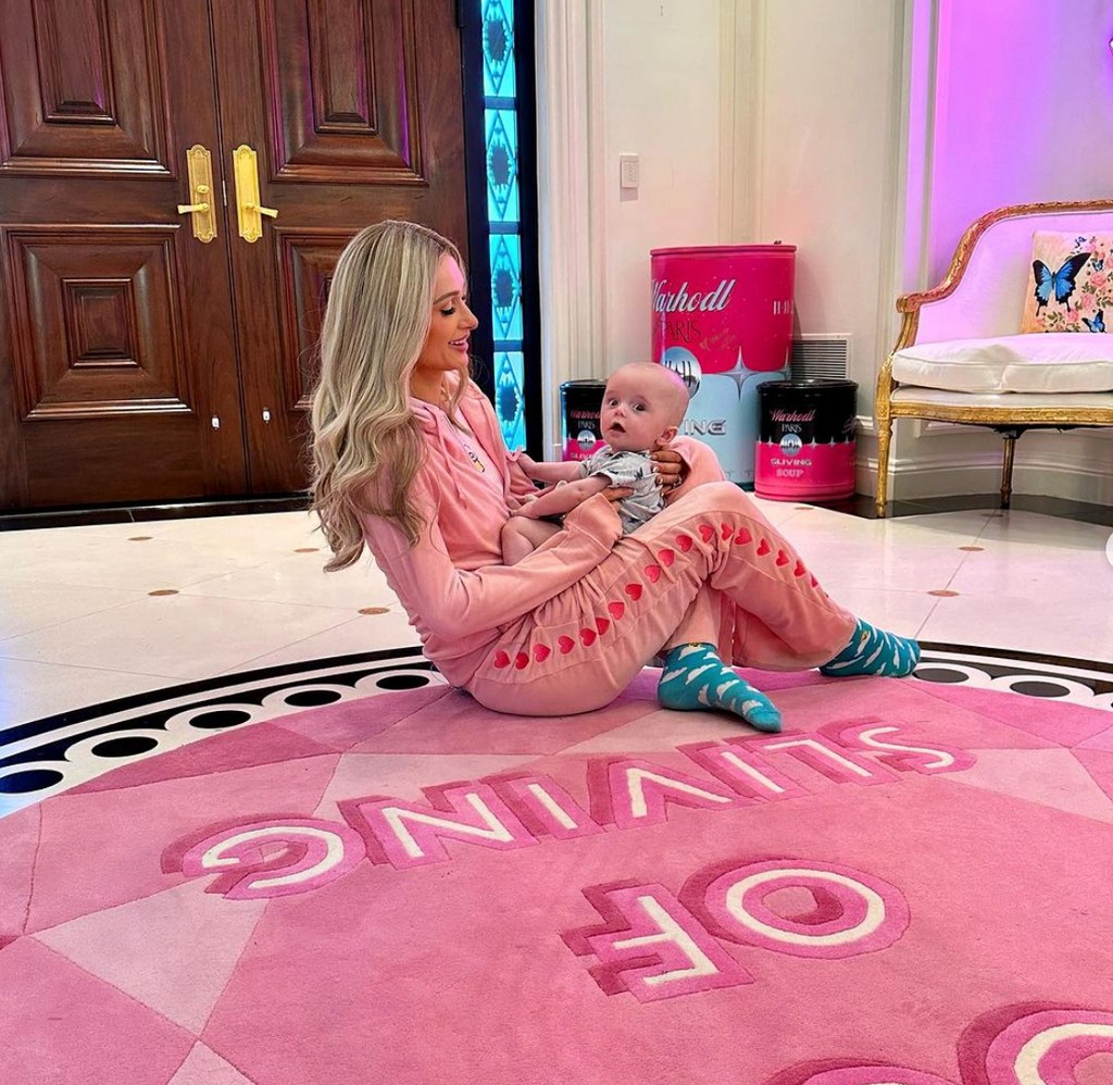 Photo shared by Paris Hilton on Instagram July 17, 2023, marking her son Phoenix being officially six months old