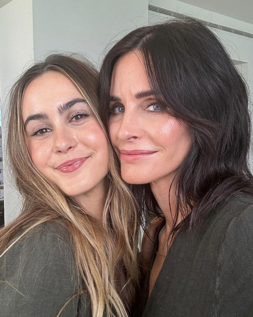 Courteney Cox and her daughter Coco Arquette in a selfie shared on Mother's Day