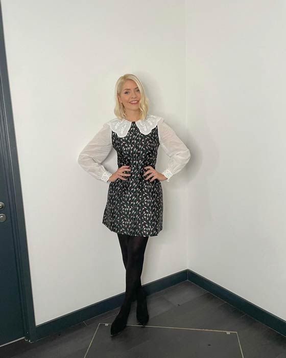 holly willoughby jacquard dress