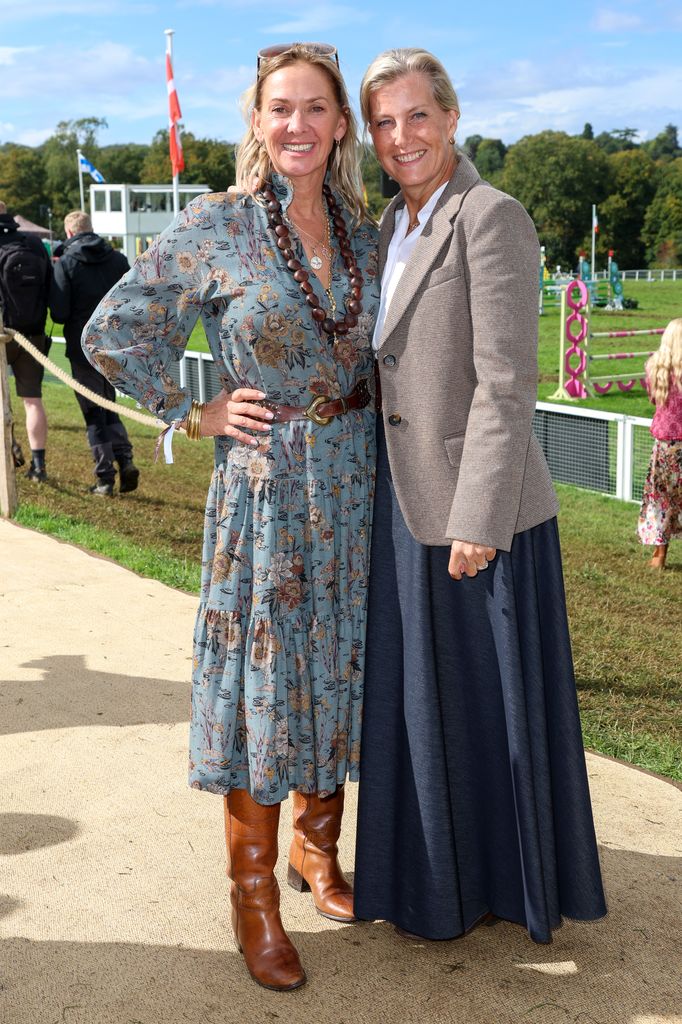 Fiona Howden and Sophie, Duchess of Edinburgh attend Cornbury House Horse Trials
