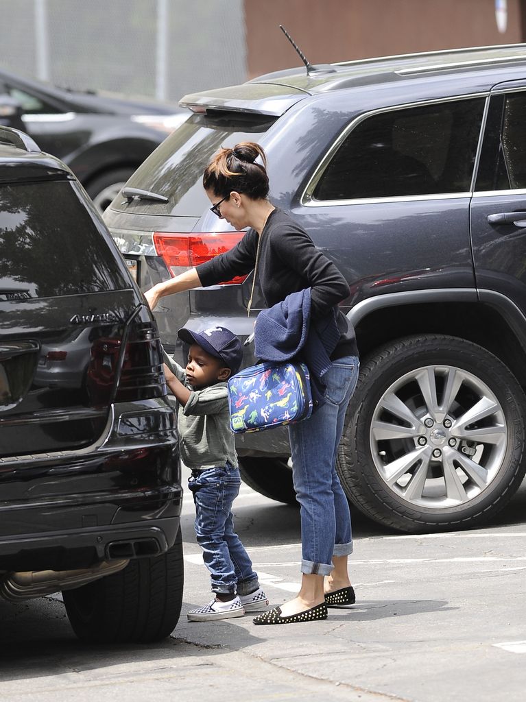 Sandra Bullock and Louis Bullock are seen on May 16, 2013 in Los Angeles, California