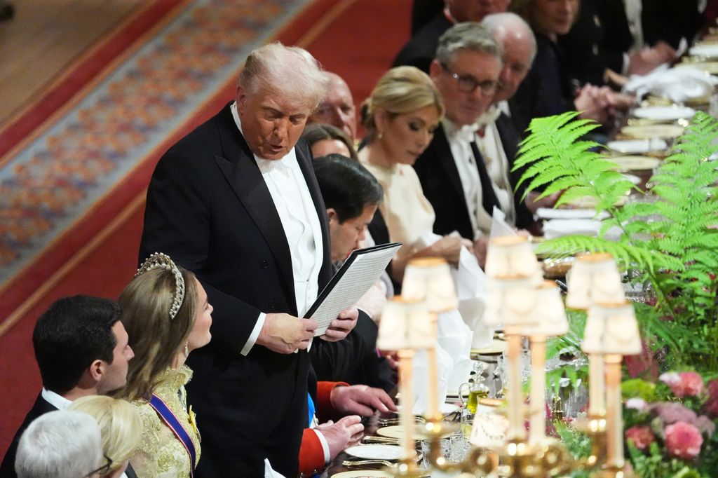 Donald Trump speaking to Kate Middleton