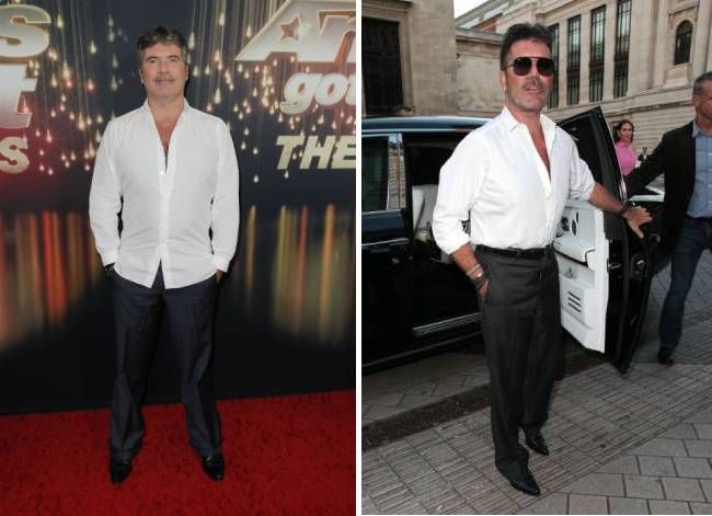 simon cowell then and now