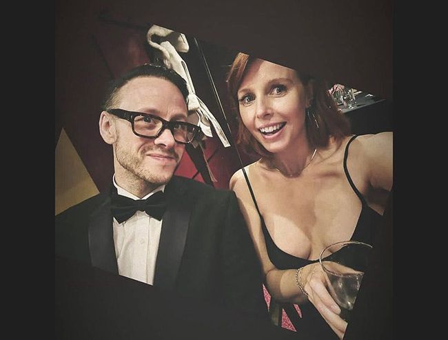Kevin Clifton and Stacey Dooley on a night out 