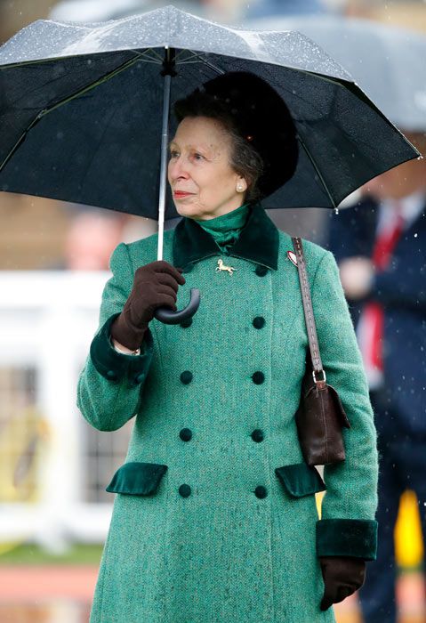 princess anne green coat