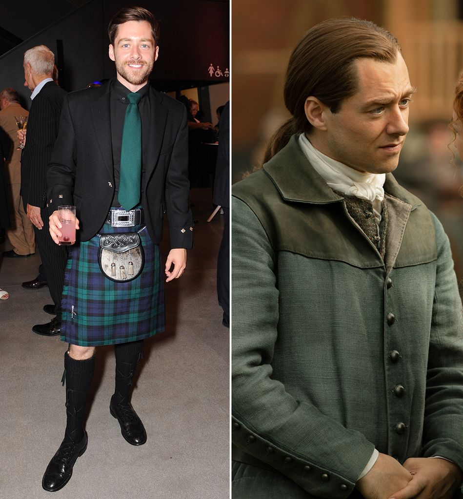 Richard Rankin in 2014 / Richard Rankin as Roger in Outlander