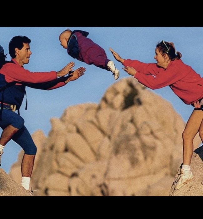 patagonia ad flying baby