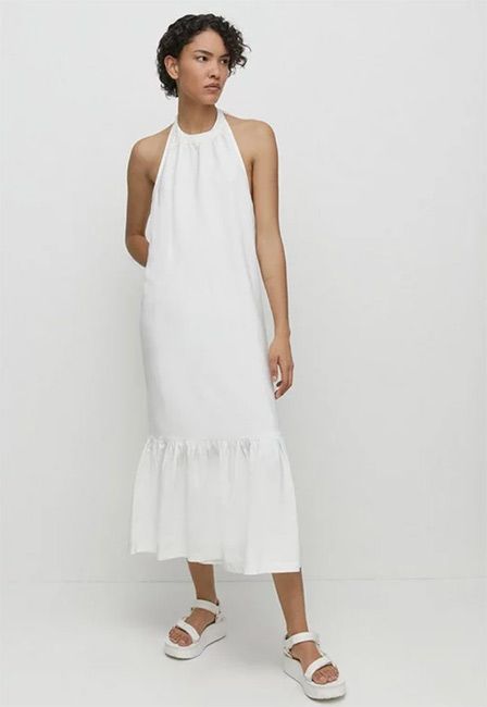 warehouse white dress