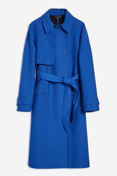 topshop blue coat