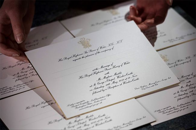 prince harry wedding invite