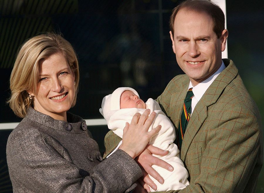 countess wessex Viscount Severn baby