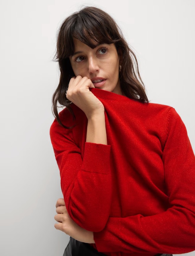 M&S red jumper