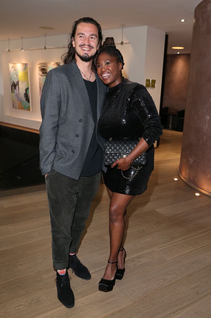 Dancer Motsi Mabuse and her husband Evgenij Voznyuk during the Strong Mind Retreat Charity Gala by Cathy Hummels at Kronthaler Hotel on June 2, 2022 in Achenkirch, Austria