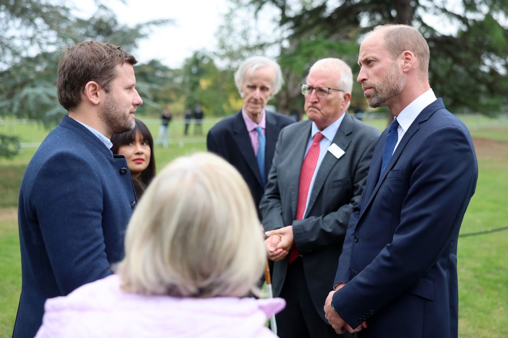 Prince William spoke with humanitarian workers at Gunnersbury Park