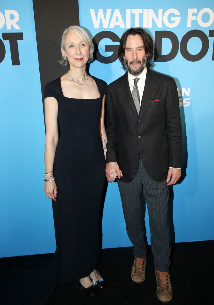 Keanu and Alexandra at the opening night of Waiting for Godot 