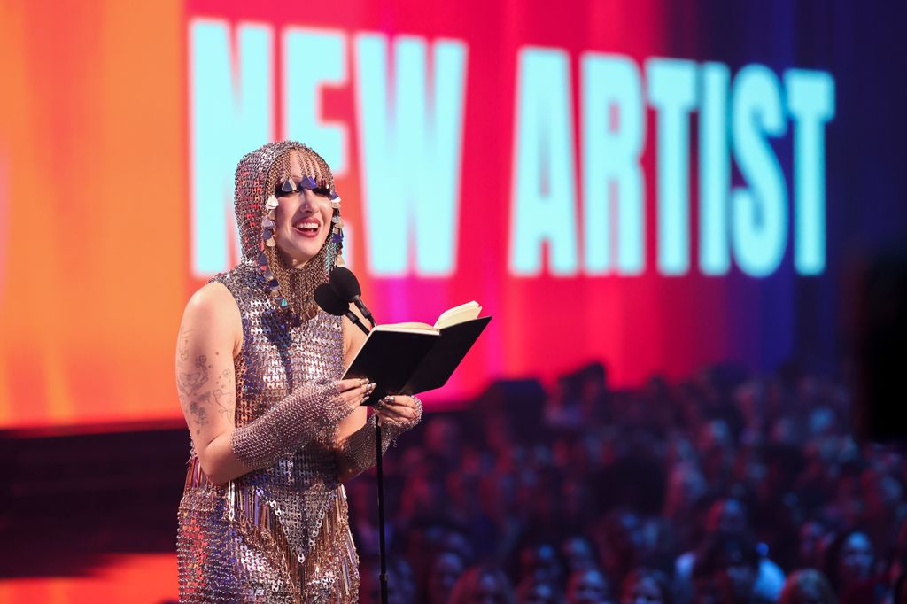 Chappell Roan accepts the Best New Artist award onstage at the 2024 MTV Video Music Awards