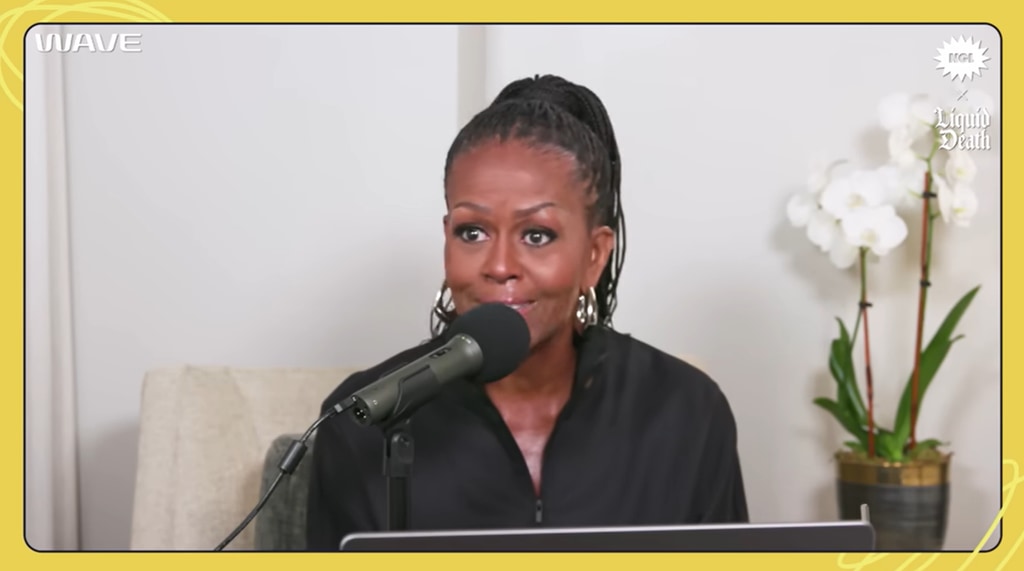 Screengrab of Michelle Obama on "Not Gonna Lie"