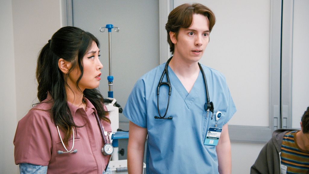 two doctors standing in hospital