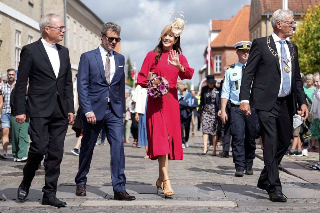 Crown Prince Frederik and Crown Princess Mary visit Christiansfeld