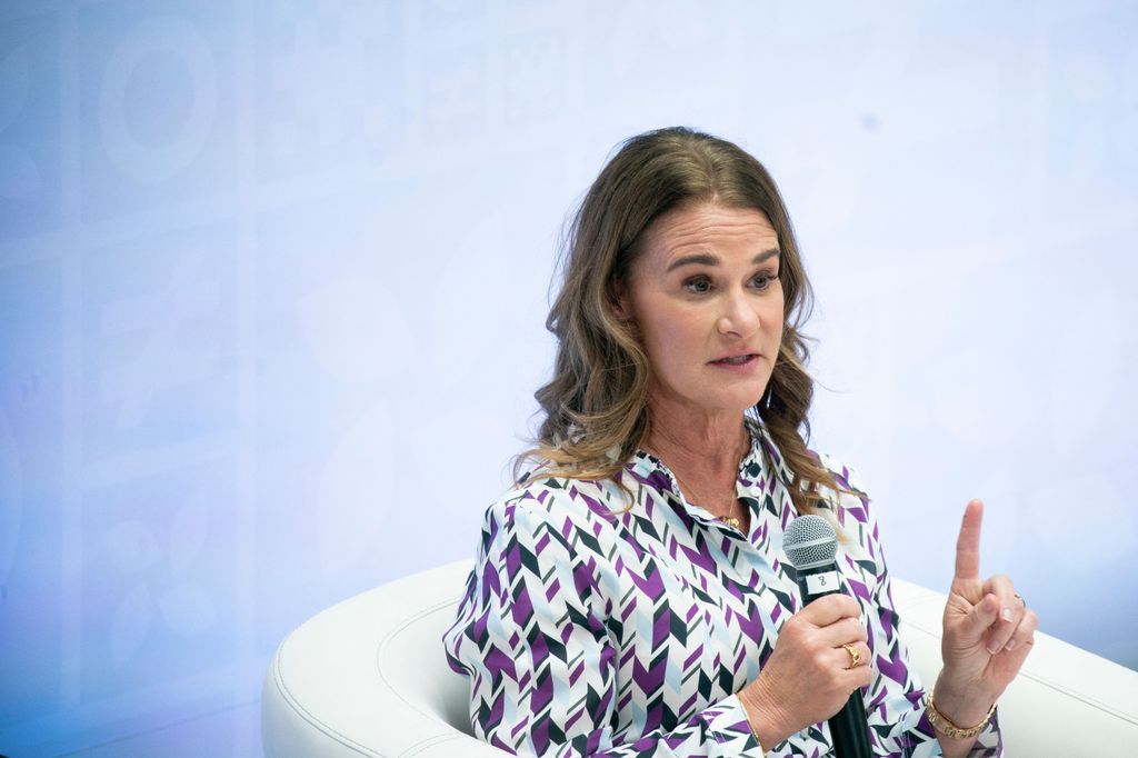 Melinda French Gates s'exprimant au siège du Fonds monétaire international (FMI)
