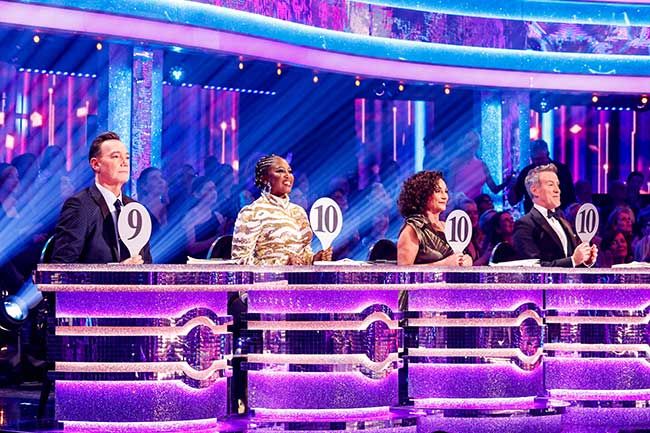 strictly judging panel shirley