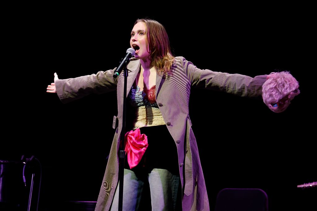 Veronika Slowikowska performs during the 10th Annual Ally Coalition Talent Show at NYU Skirball Center