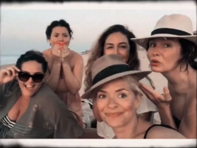holly willoughby holiday video