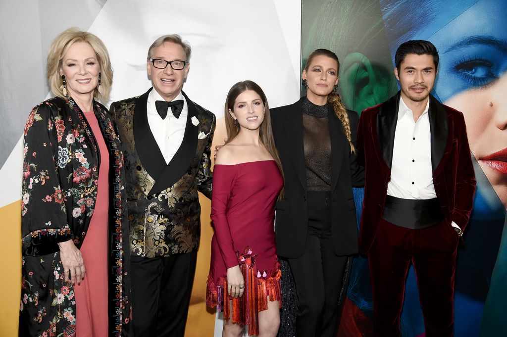 Jean Smart, Paul Feig, Anna Kendrick, Blake Lively, and Henry Golding attend the New York premier of "A Simple Favor" at Museum of Modern Art on September 10, 2018 in New York City.  (Photo by Steven Ferdman/Getty Images)