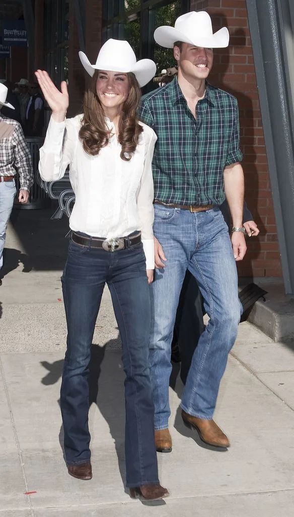 Kate and Prince William rock cowboy hats in 2012