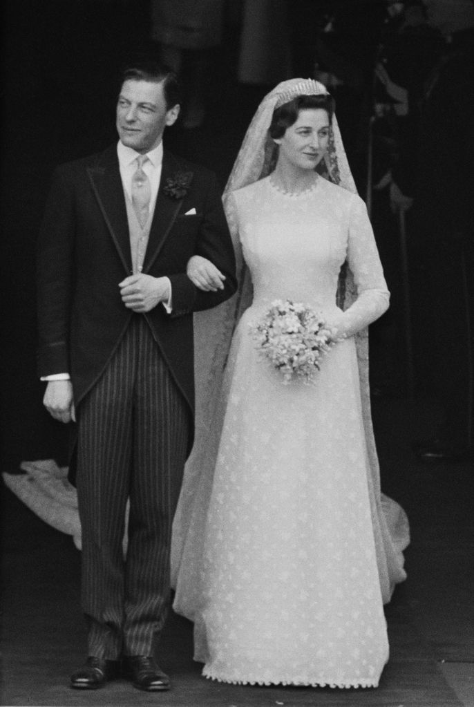 Alexandra and Sir Angus on their wedding day