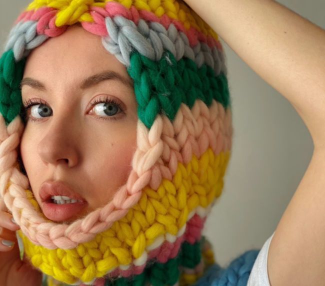 chunky knit balaclava stacey dooley