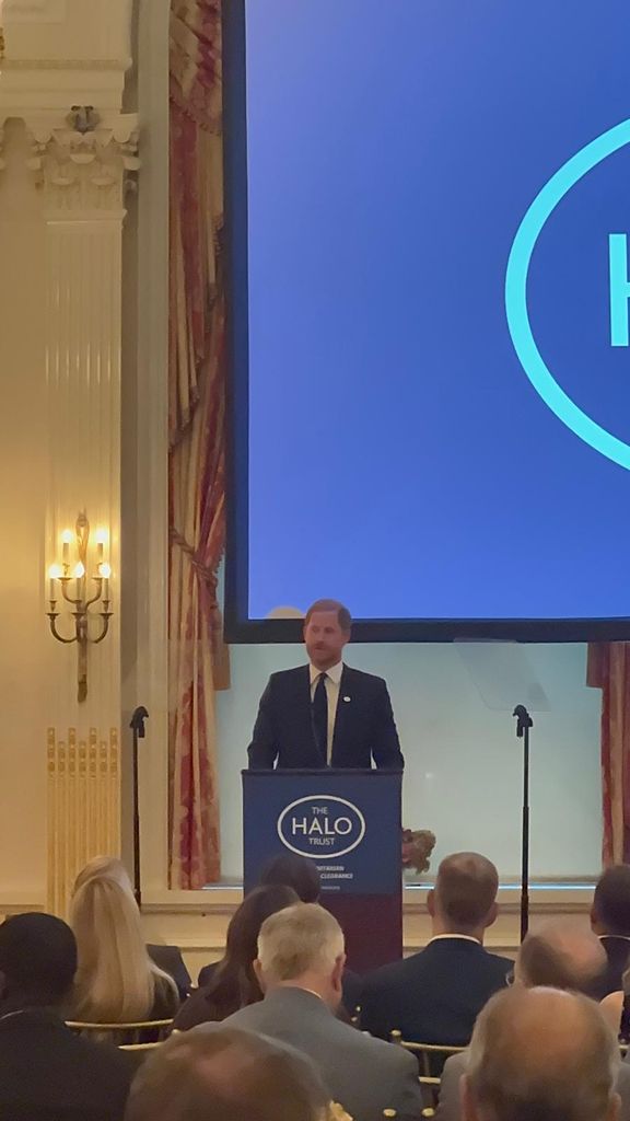 Prince Harry spoke at a HALO Trust event in NYC