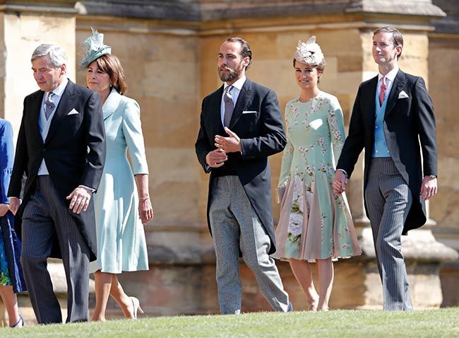 middleton family at royal wedding