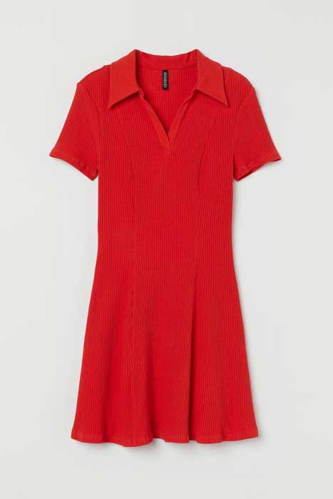 hm red dress