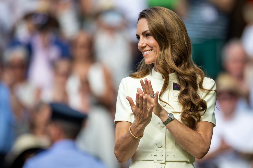 Kate Middleton pleated dress Wimbledon